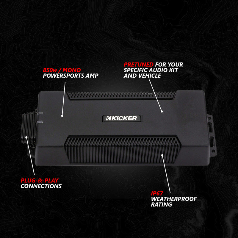 2024 Can-Am® Maverick R, Phase-6 K-Spec 1650watt 6-Speaker System with 8" Horns