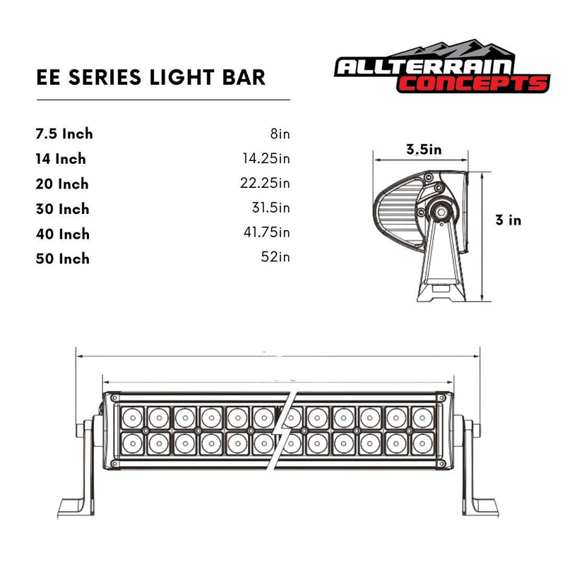 ATC EE SERIES Light Bars - Rugged Terrain