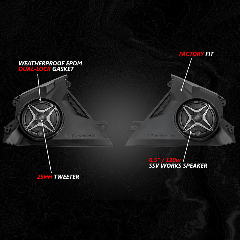 2024 - 2026 Can - Am® Maverick R, Phase - 2 A - Spec 800watt 4 - Speaker System - Rugged Terrain