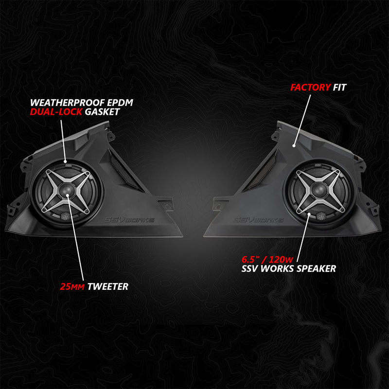 2024 Can - Am® Maverick R Front - Dash 6.5" Speaker - Panels - Rugged Terrain