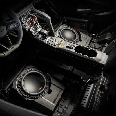 2024 - 2026 Can - Am® Maverick R, Phase - 6 K - Spec 1650watt 6 - Speaker Stereo System with Kicker Horns - Rugged Terrain