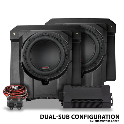 2024 - 2026 CanAm® Maverick R Front Under - Seat 850watt 10" Subwoofer Add - On for Factory JL® System - Rugged Terrain