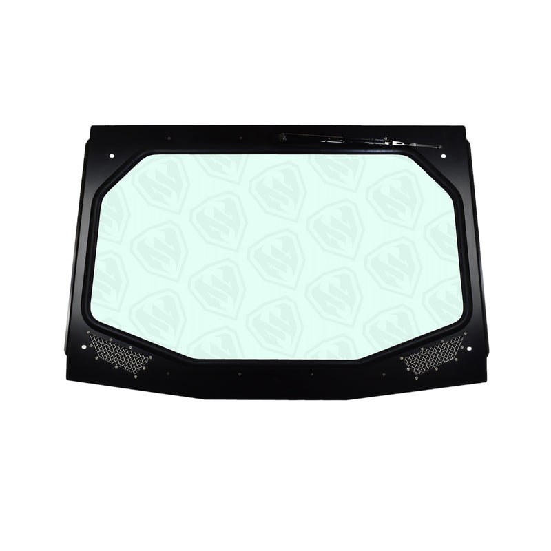 moto armor KRX front windshield view black