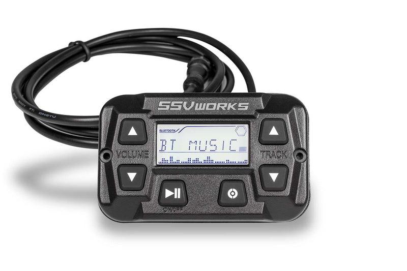 SSV Universal Bluetooth Stereo Media - Controller with LCD - Display - Rugged Terrain