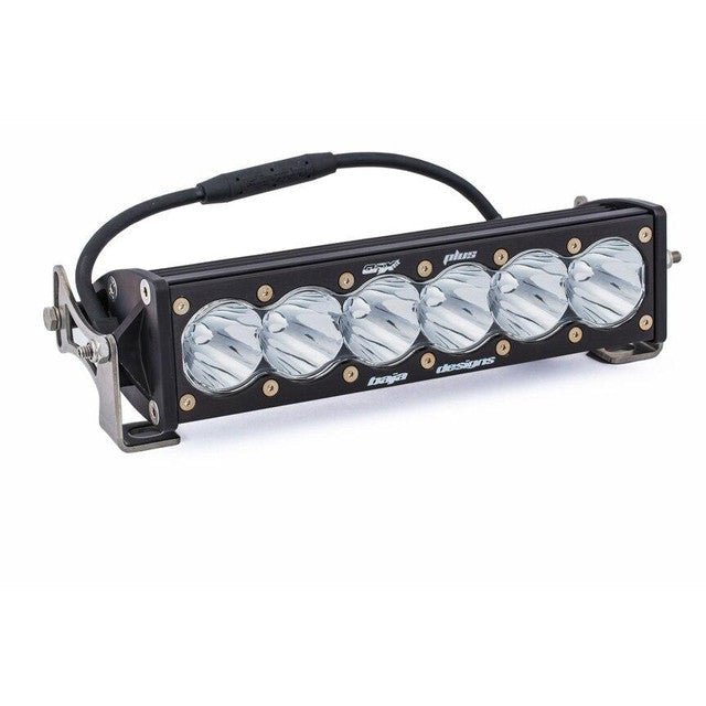OnX6+ Straight LED Light Bar 10" Clear Driving Combo - Rugged Terrain