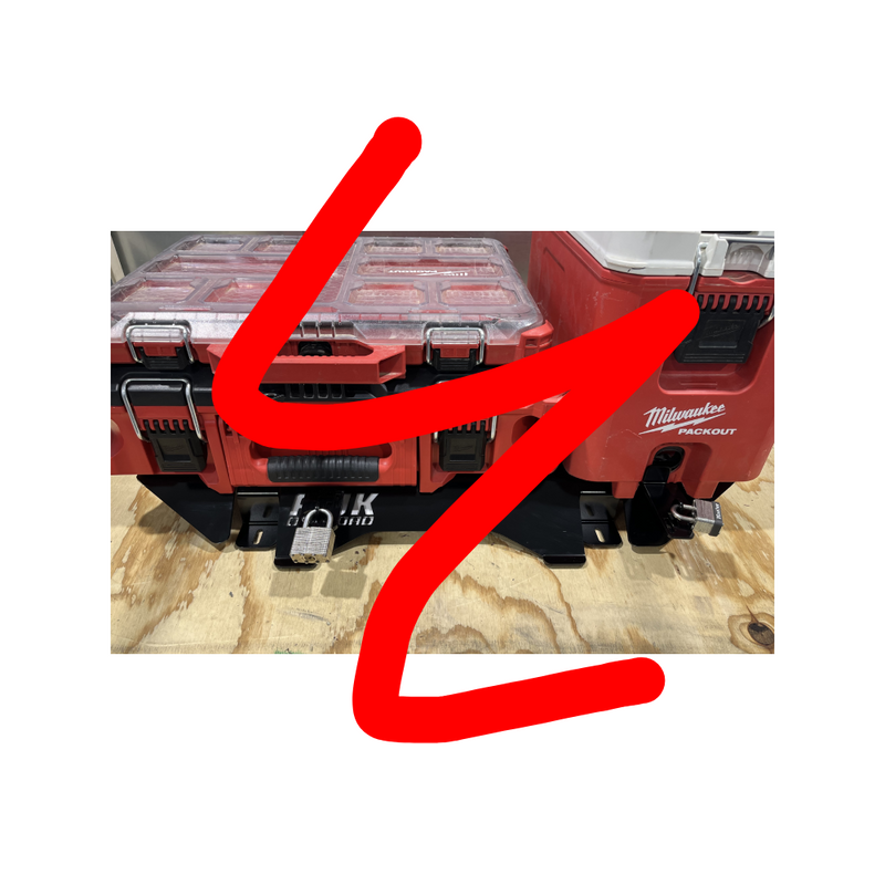 AJK Offroad Milwaukee Packout Mount Lock – Fits All AJK Packout Mounts