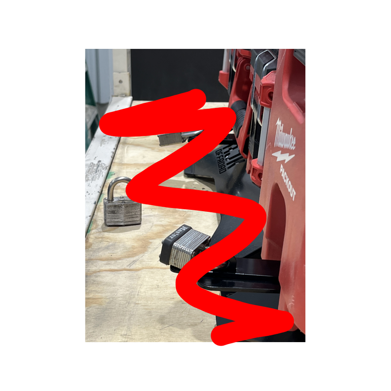 AJK Offroad Milwaukee Packout Mount Lock – Fits All AJK Packout Mounts