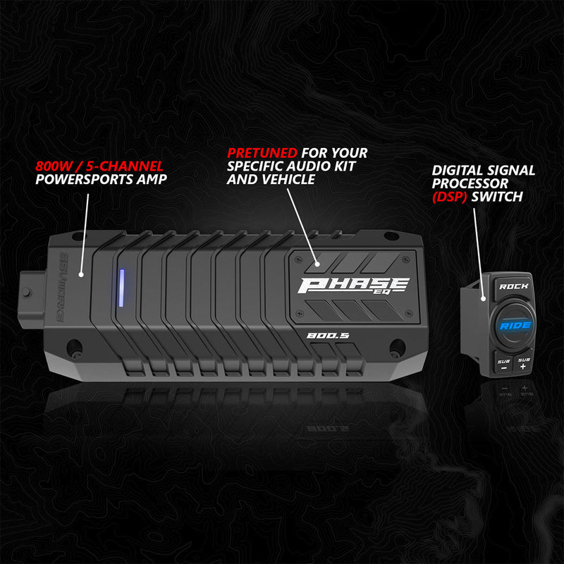 2017 - 2024 Can - Am® X3, Phase - 4 A - Spec 5 - Speaker 800watt System w/JVC - Rugged Terrain