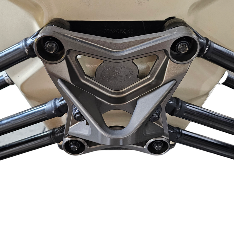 2017-2021 Can Am X3 Maverick EOD Radius Rod Plate with Tow Hook Gun Metal