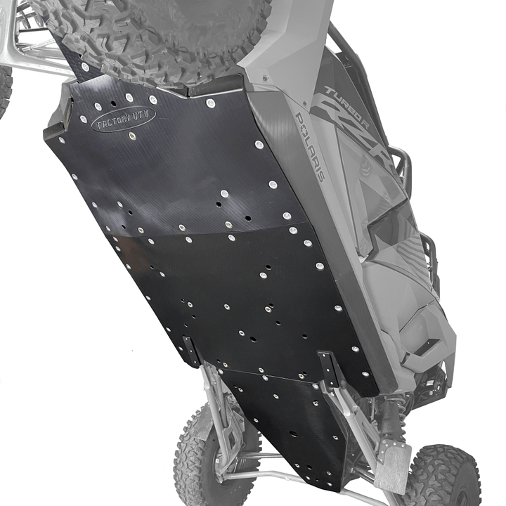 Factory UTV Polaris RZR Turbo R 4 UHMW Skid Plate - Rugged Terrain