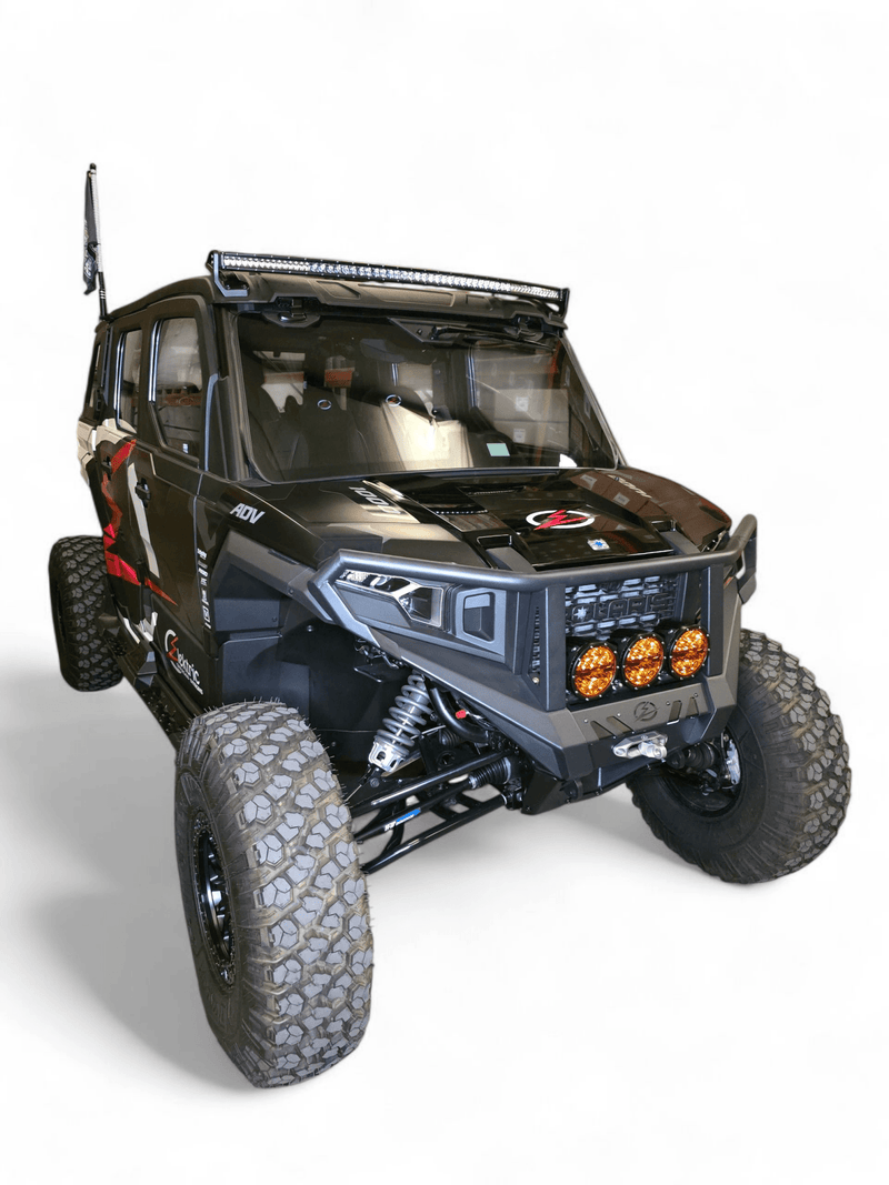 Elektric Offroad HDX Front Winch Bumper with Brush Guard for 2024+ Polaris Xpedition - Rugged Terrain