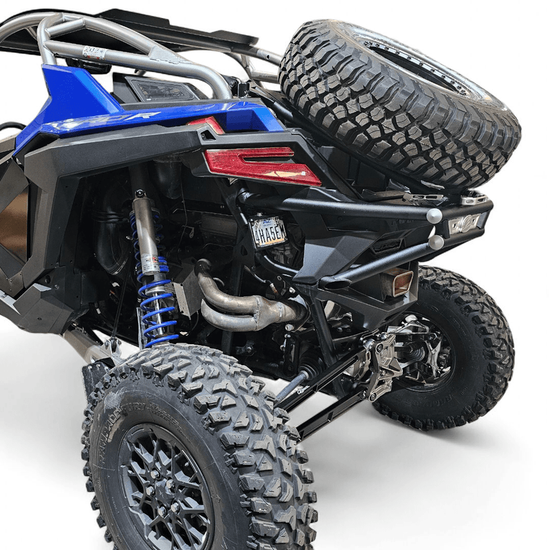 Elektric Offroad Amp Rear Tire Rack Rear Bumper Combo for 2022+ Polaris RZR Pro R - Rugged Terrain