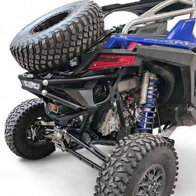 Elektric Offroad Amp Rear Tire Rack Rear Bumper Combo for 2022+ Polaris RZR Pro R - Rugged Terrain