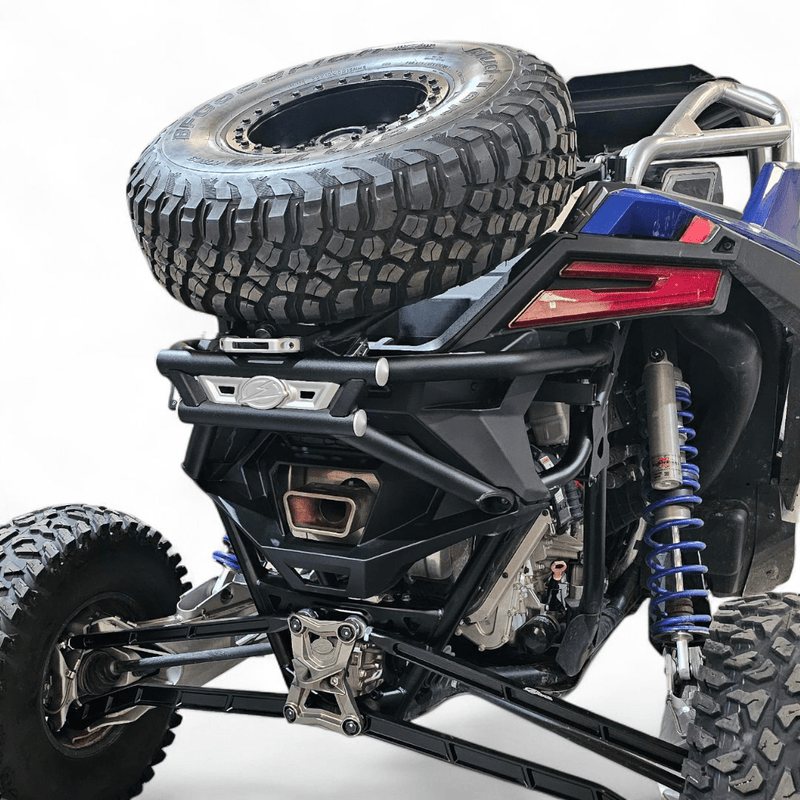 Elektric Offroad Amp Rear Tire Rack Rear Bumper Combo for 2022+ Polaris RZR Pro R - Rugged Terrain