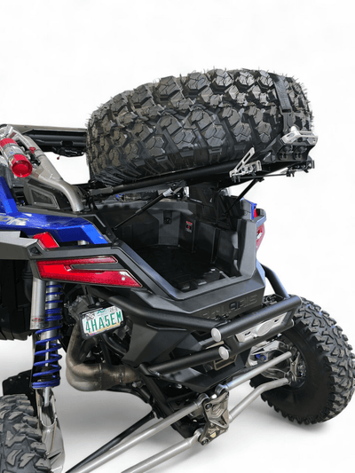 Elektric Offroad Amp Rear Tire Rack Rear Bumper Combo for 2022+ Polaris RZR Pro R - Rugged Terrain