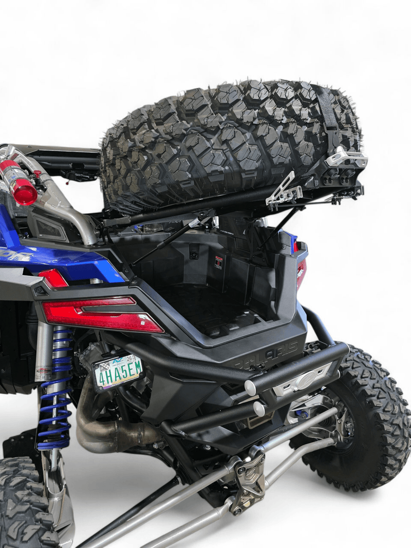 Elektric Offroad Amp Rear Tire Rack Rear Bumper Combo for 2022+ Polaris RZR Pro R - Rugged Terrain