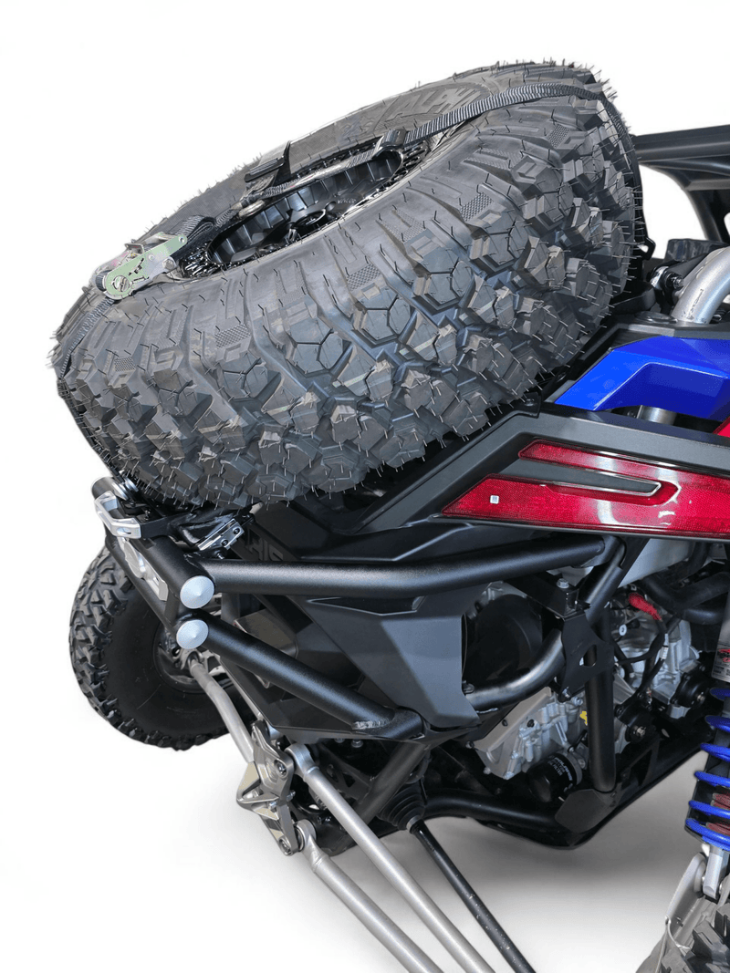 Elektric Offroad Amp Rear Tire Rack Rear Bumper Combo for 2022+ Polaris RZR Pro R - Rugged Terrain