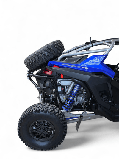 Elektric Offroad Amp Rear Tire Rack Rear Bumper Combo for 2022+ Polaris RZR Pro R - Rugged Terrain