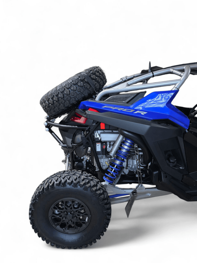 Elektric Offroad Amp Rear Tire Rack Rear Bumper Combo for 2022+ Polaris RZR Pro R - Rugged Terrain