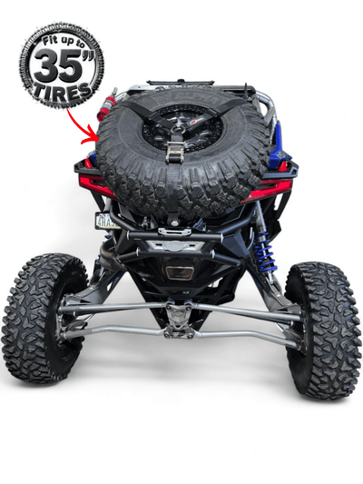 Elektric Offroad Amp Rear Tire Rack Rear Bumper Combo for 2022+ Polaris RZR Pro R - Rugged Terrain
