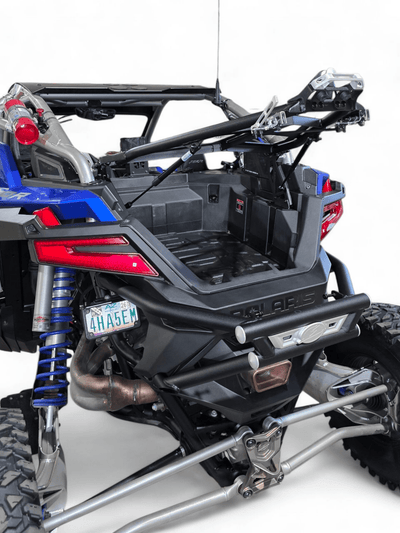 Elektric Offroad Amp Rear Tire Rack Rear Bumper Combo for 2022+ Polaris RZR Pro R - Rugged Terrain