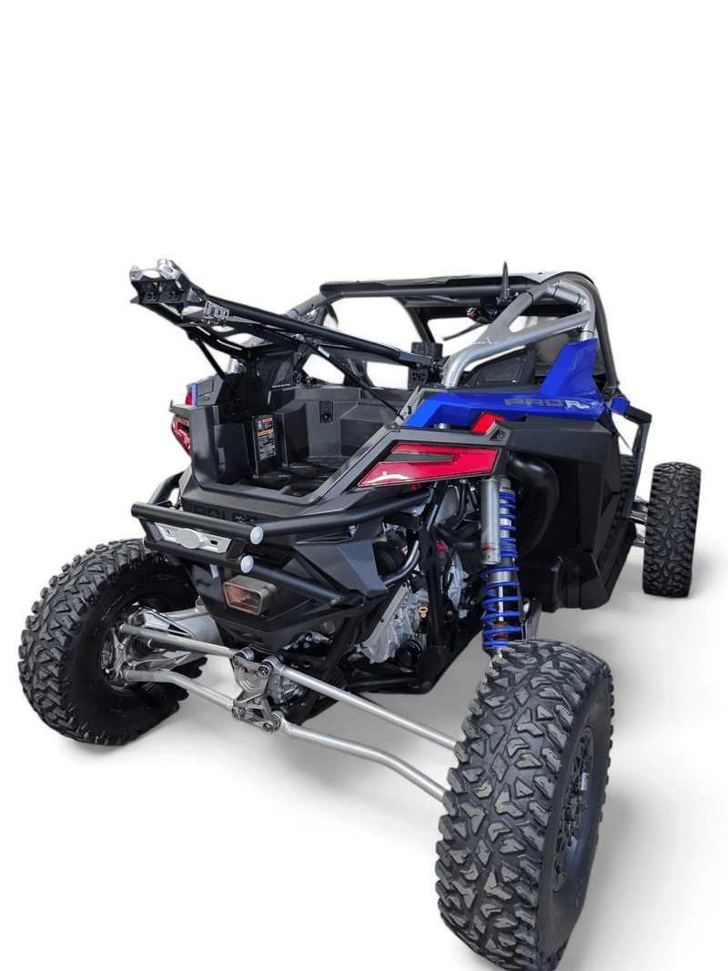 Elektric Offroad Amp Rear Tire Rack Rear Bumper Combo for 2022+ Polaris RZR Pro R - Rugged Terrain
