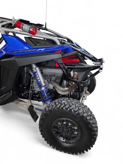 Elektric Offroad Amp Rear Tire Rack Rear Bumper Combo for 2022+ Polaris RZR Pro R - Rugged Terrain