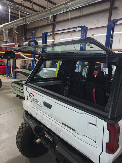 Elektric Offroad Rear Glass Handle (Anodized Black) for 2024+ Polaris Xpedition - Rugged Terrain