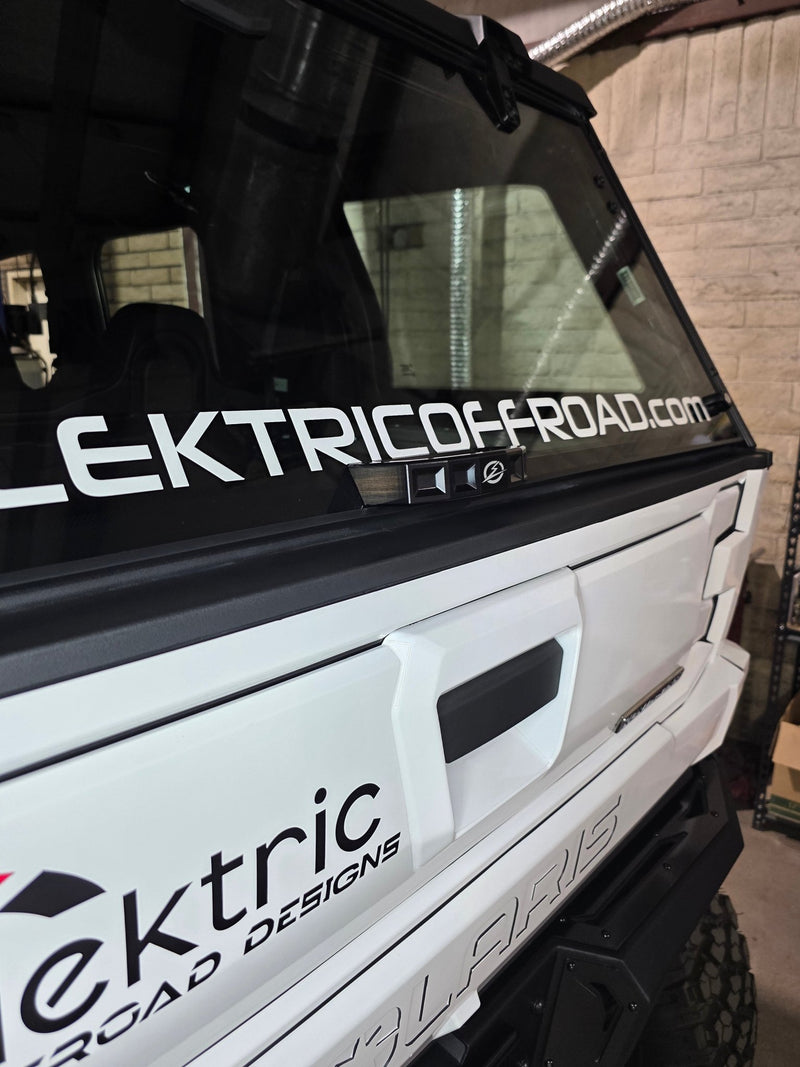 Elektric Offroad Rear Glass Handle (Anodized Black) for 2024+ Polaris Xpedition - Rugged Terrain