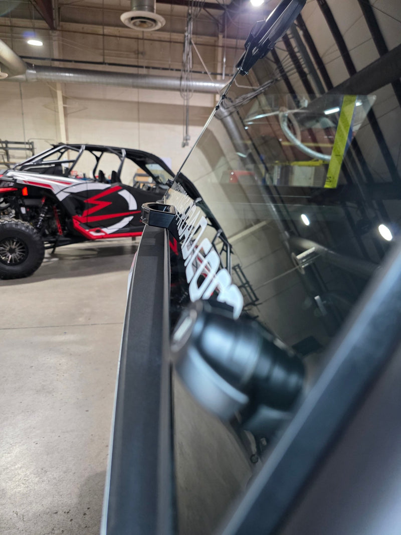 Elektric Offroad Rear Glass Handle (Anodized Black) for 2024+ Polaris Xpedition - Rugged Terrain