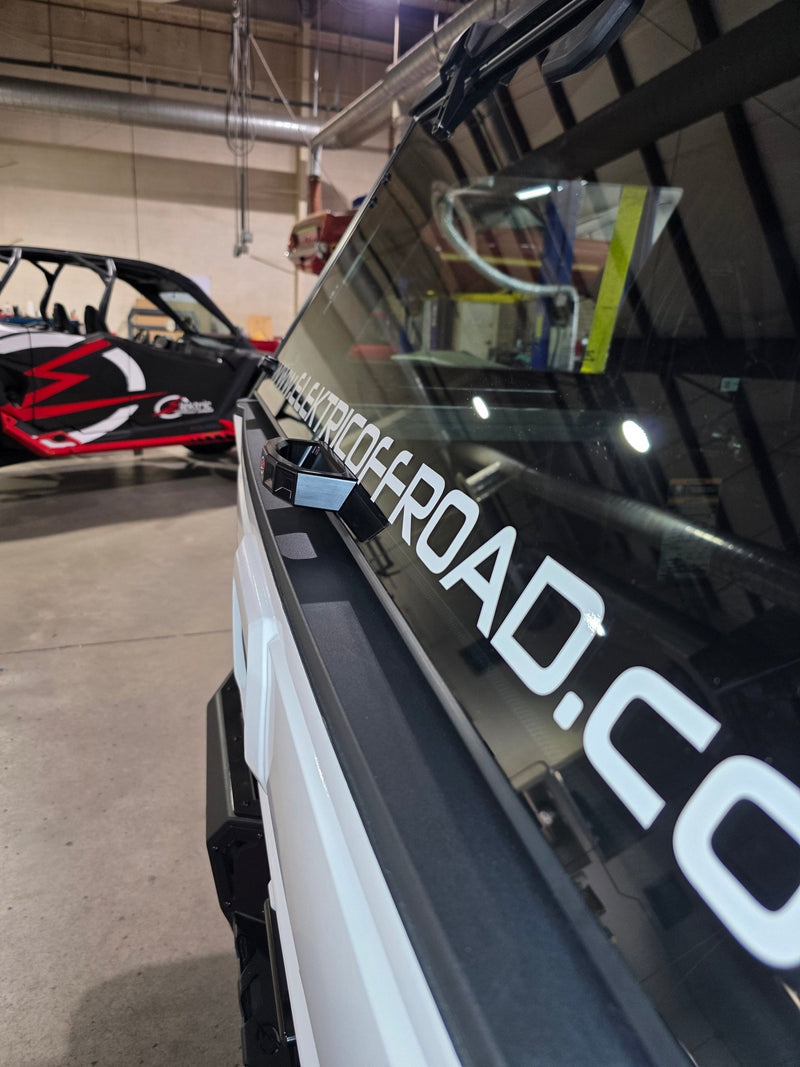 Elektric Offroad Rear Glass Handle (Anodized Black) for 2024+ Polaris Xpedition - Rugged Terrain