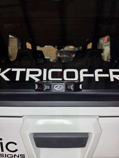 Elektric Offroad Rear Glass Handle (Anodized Black) for 2024+ Polaris Xpedition - Rugged Terrain