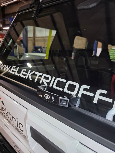 Elektric Offroad Rear Glass Handle (Anodized Black) for 2024+ Polaris Xpedition - Rugged Terrain