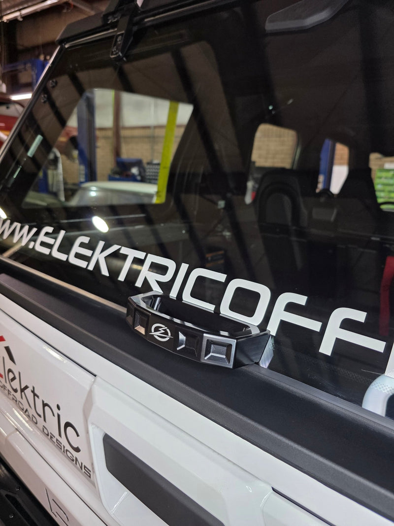 Elektric Offroad Rear Glass Handle (Anodized Black) for 2024+ Polaris Xpedition - Rugged Terrain