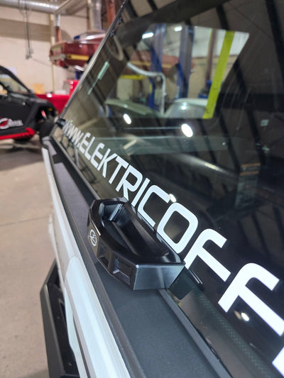 Elektric Offroad Rear Glass Handle (Anodized Black) for 2024+ Polaris Xpedition - Rugged Terrain