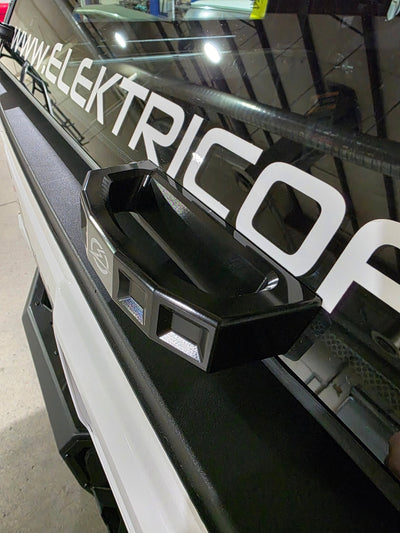 Elektric Offroad Rear Glass Handle (Anodized Black) for 2024+ Polaris Xpedition - Rugged Terrain