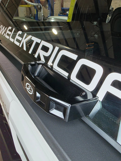 Elektric Offroad Rear Glass Handle (Anodized Black) for 2024+ Polaris Xpedition - Rugged Terrain