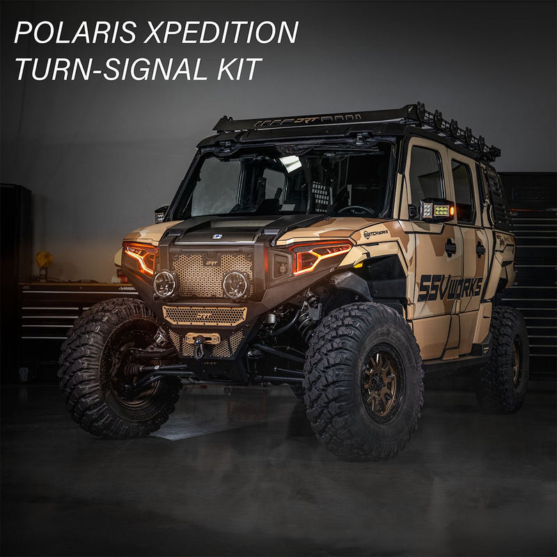 Turn - Signal Plug - & - Play Kit | 2024 - 2026 Polaris Xpedition | Sequential Front LED Lights w/Taillight Integration - Rugged Terrain
