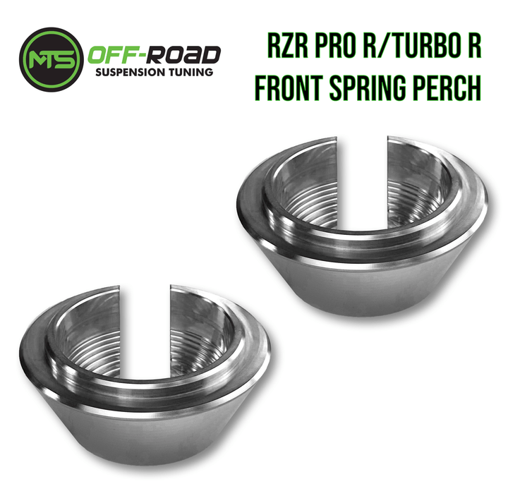 Polaris RZR Pro R/Turbo R Billet Front Spring Perch Collars - Set of 2 - Rugged Terrain