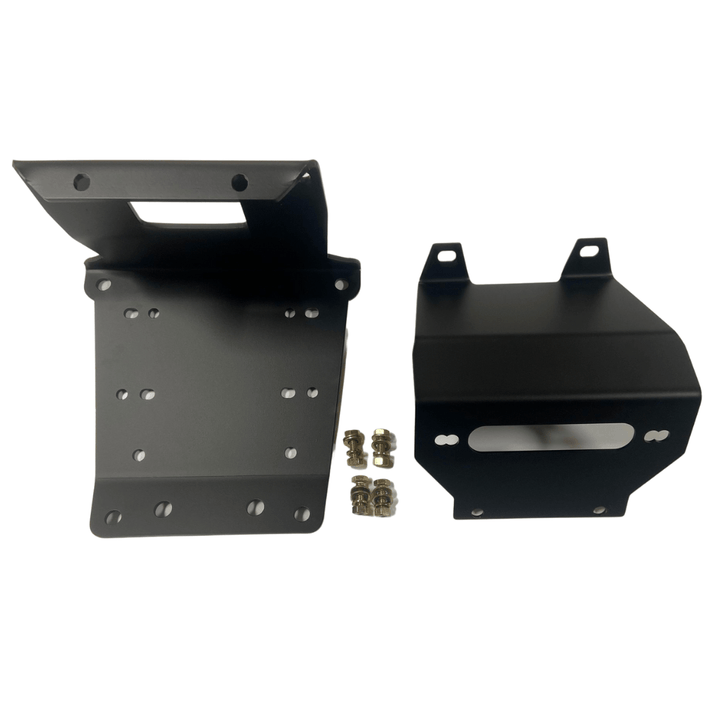 L&W Fab Winch Mount for RZR Turbo R / Pro R / Pro S - Rugged Terrain