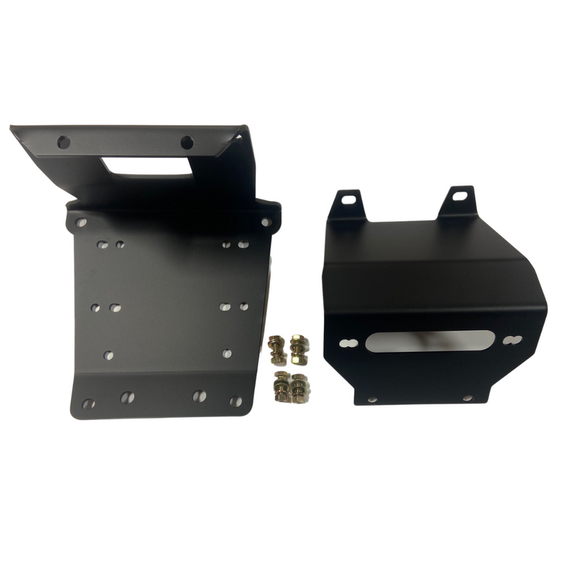 L&W Fab Winch Mount Plate for Polaris RZR Turbo R / Pro R