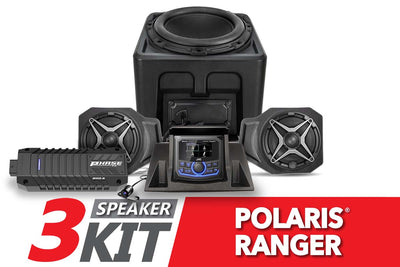 2018 - 2024 Polaris Ranger XP1000 A - Spec SSV Works 3 - Speaker Audio System w/JVC - Rugged Terrain