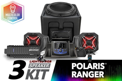 2018 - 2024 Polaris Ranger XP1000 V - Spec 3 - Speaker Audio System w/JVC - Rugged Terrain
