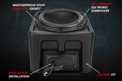2018 - 2024 Polaris Ranger XP1000 V - Spec 3 - Speaker Audio System for Ride Command - Rugged Terrain
