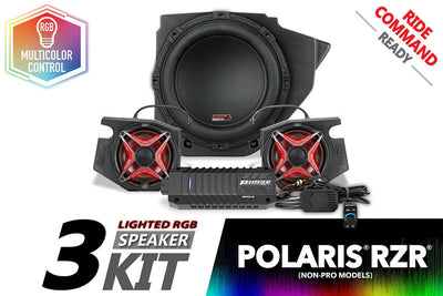 2014 - 2023 Polaris RZR V - Spec 3 - Speaker Plug - & - Play Kit for Ride Command - Rugged Terrain