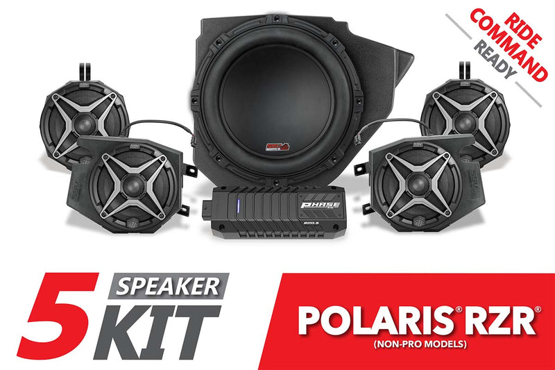 2014 - 2023 Polaris RZR SSV 5 - Speaker Plug - & - Play System for Ride Command - Rugged Terrain