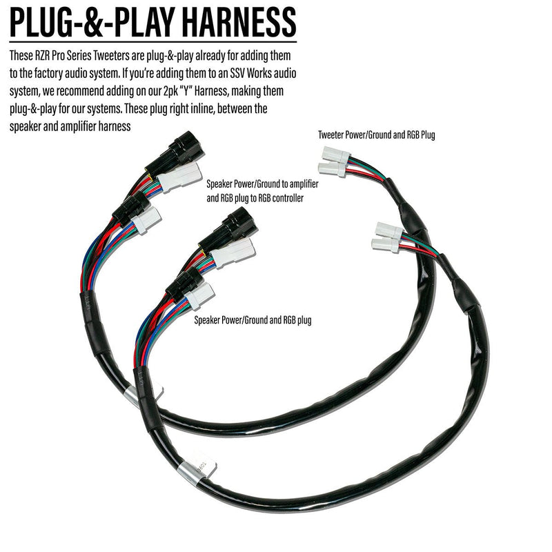 2020 - 2024 Polaris® RZR Pro R, Pro XP and Turbo R Tweeter Upgrade - Rugged Terrain