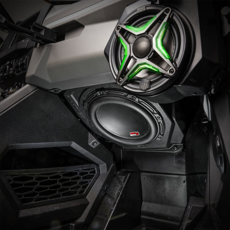 2020 - 2023 Polaris RZR Pro Under - Dash 10in Subwoofer Enclosure for Ride Command - Rugged Terrain