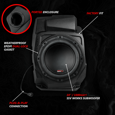 2020 - 2024 Polaris® RZR PRO Series Phase - 4 A - Spec 5 - Speaker 800watt System for Ride Command - Rugged Terrain