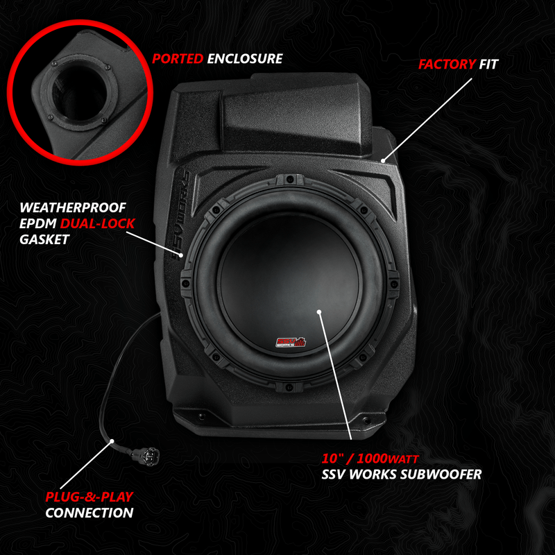 2020 - 2024 Polaris® RZR PRO Series Phase - 4 A - Spec 5 - Speaker 800watt System w/JVC - Rugged Terrain